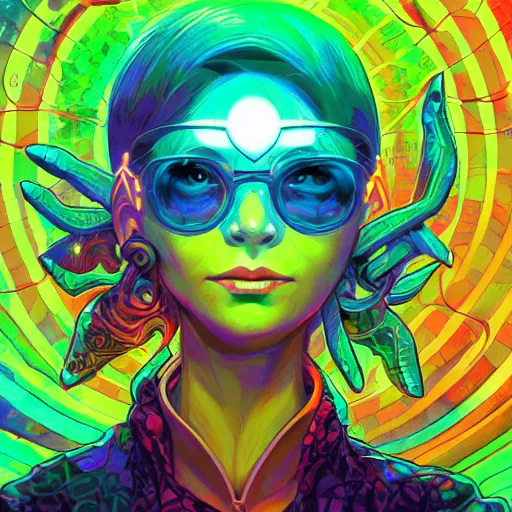 Image similar to skill magic geek inside matrix deepdream radiating a glowing aura stuff loot legends stylized digital illustration video game icon artstation lois van baarle, ilya kuvshinov, rossdraws,