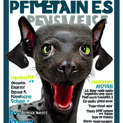 Image similar to Cover of magazine about alien pets