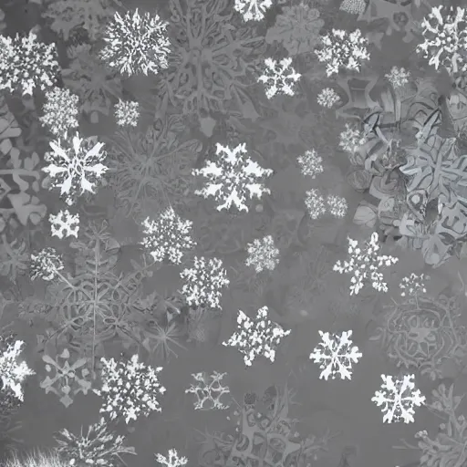 Prompt: Snowflakes of silk form faces. Highly detailed. 3840x2160. cgsociety