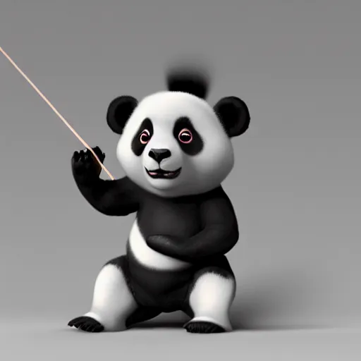 Prompt: panda dressed like lawyer plays the violin by greg rutkowski and thomas kinkade, trending on artstation, 3 d render octane