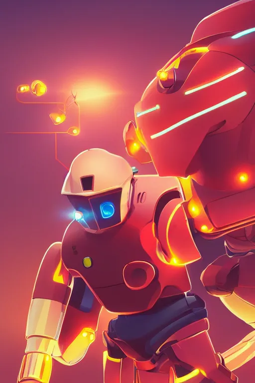 Image similar to metabots medabots medarotto medarot robot minimalist comics helmet mask neon cybereye, behance hd by jesper ejsing, by rhads, makoto shinkai and lois van baarle, ilya kuvshinov, rossdraws global illumination ray tracing hdr radiating a glowing aura