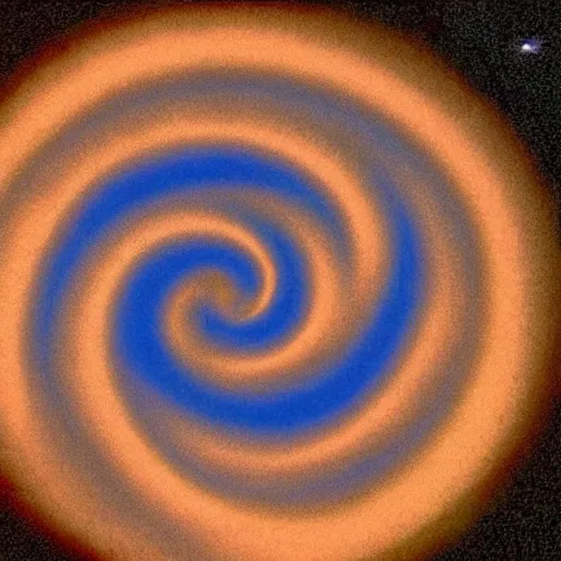 Image similar to effect of cold deformation on a spiral dislocation at the atomic level.