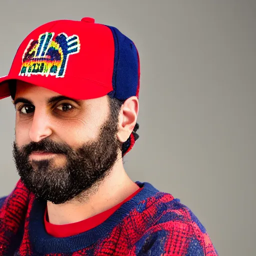 Prompt: ethan klein wearing teddy fresh