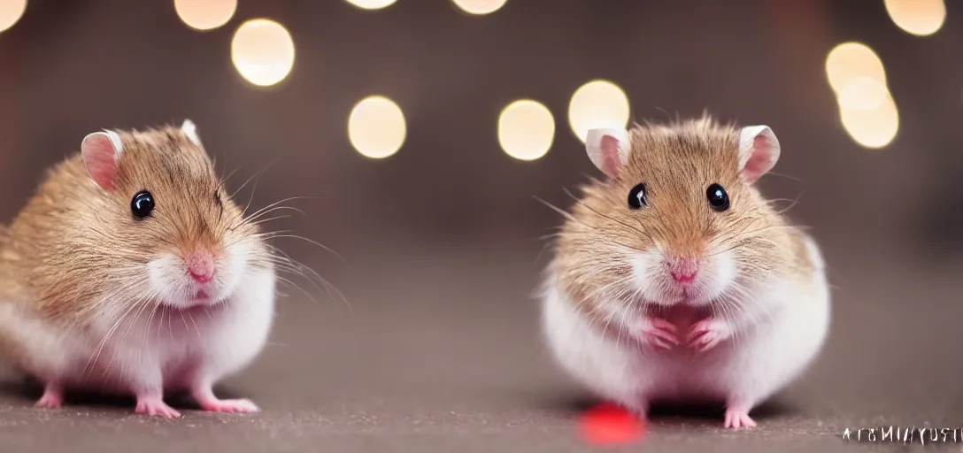 Prompt: Hamster Star Wars bokeh