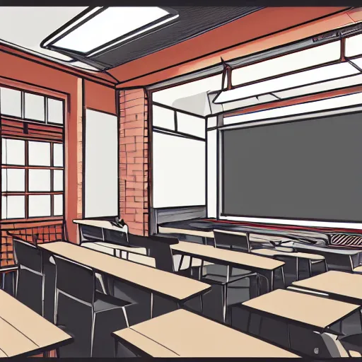 anime japan school class room AI Generated 23035487 Stock Photo at Vecteezy