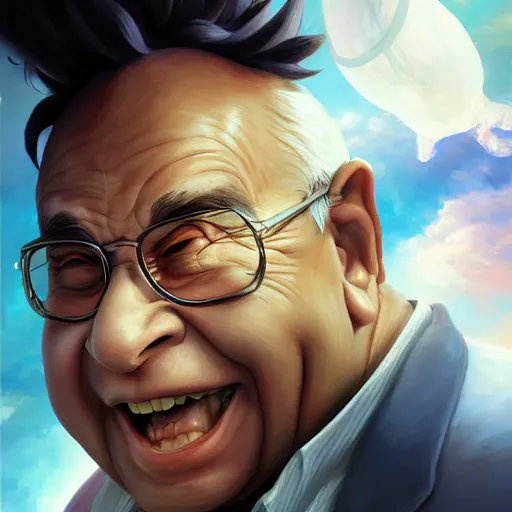 Prompt: ! dream danny devito sayian art by stanley artgerm lau, wlop, rossdraws, james jean, andrei riabovitchev, marc simonetti, yoshitaka amano, artstation, cgsociety