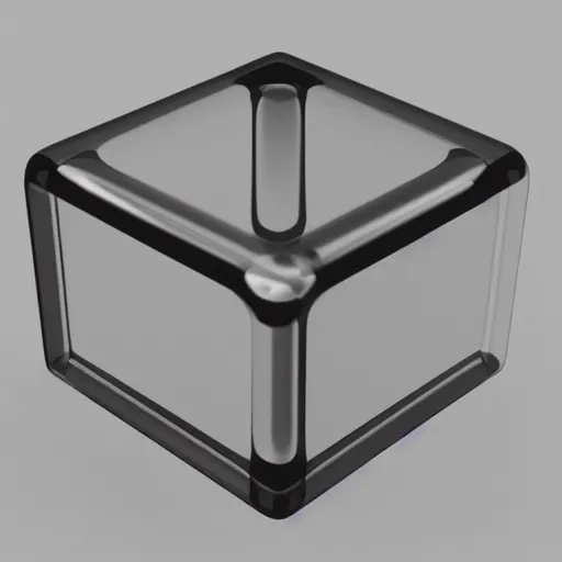 Image similar to transparent cube, 3 d render