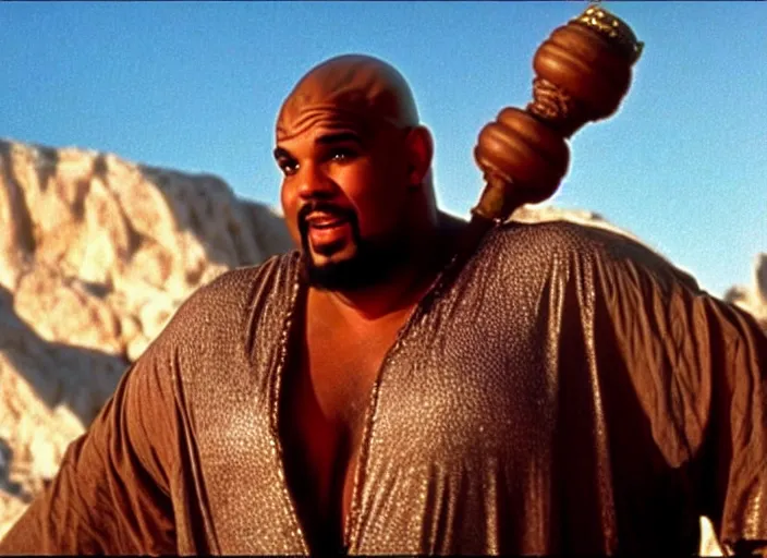 Image similar to film still of sinbad as kazaam in the movie kazaam 1 9 9 6