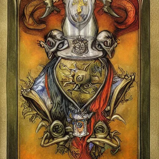 Image similar to coat of arms by brian froud