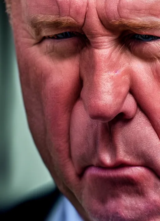 Image similar to extremely detailed hdr photo of alex jones face, macro detail, pores