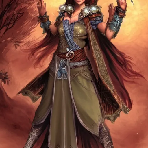 Image similar to Female Human Druid - Pathfinder PFRPG DND D&D d20 fantasy