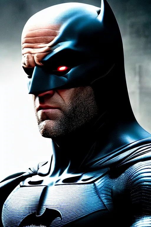 Image similar to cinematic still of jason statham as batman 8 k