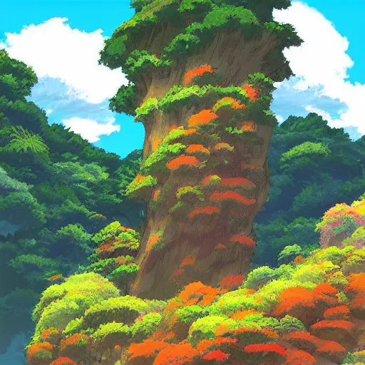 Prompt: beautiful landscape by Studio Ghibli, digital art