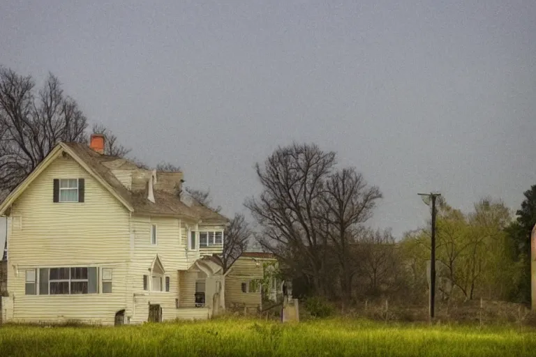 Image similar to a lonely house in the neighborhood