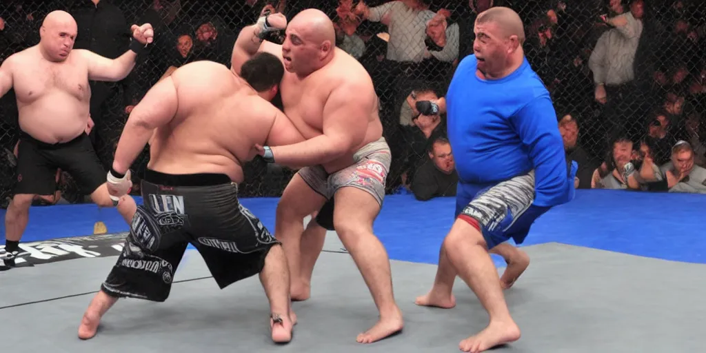 Image similar to joe rogan fighting obese americans at wal - mart wrestling, detailed facial expressions, hyper detailed