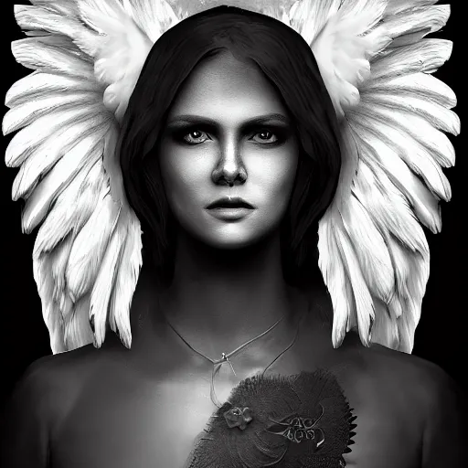 Image similar to angel, character portrait by Mircea Nicula