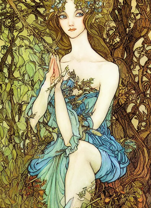 Image similar to a beautiful painting of a fairy princess by rebecca guay