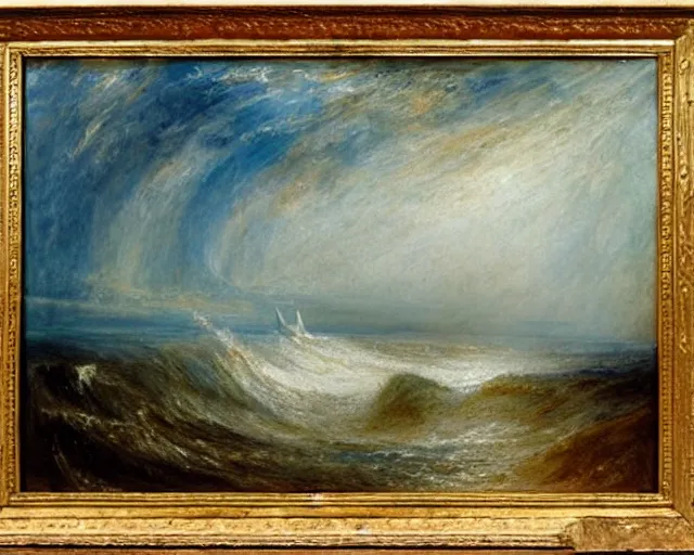 Image similar to Seascape. Oil on canvas. J.M.W. Turner.