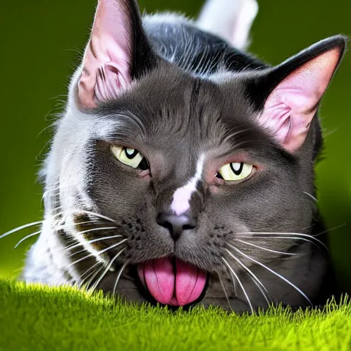 Image similar to a cat - pig - hybrid, animal photography