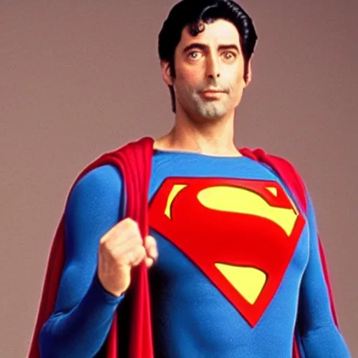 Image similar to Ricardo Darín as Superman 90's film