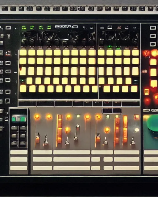 Prompt: roland 808 by Moebius