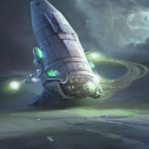 Image similar to a fantasy space ship dramatically evades enemies attacks, fantasy space, storybook illustration, octane render, detailed painting, by katherine federer, anthony pafford, harry gamboa and tracy flickinger