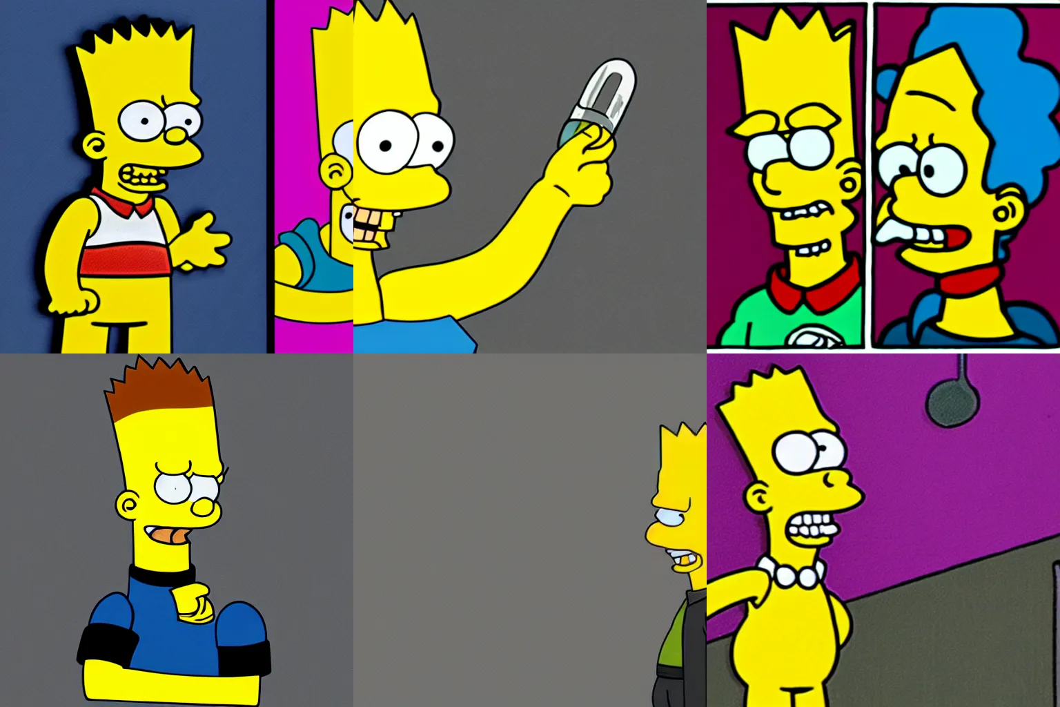Prompt: bart simpson as a serial killer