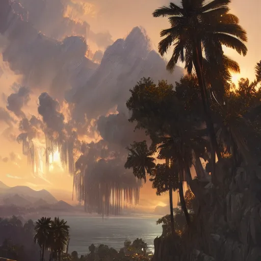 Image similar to heavens gates as a grand theft auto 5 loading screen, gorgeous, beautiful, intricate, highly detailed, digital painting, artstation, oppressive lighting, concept art, sharp focus, illustration, art by greg rutkowski and alphonse mucha
