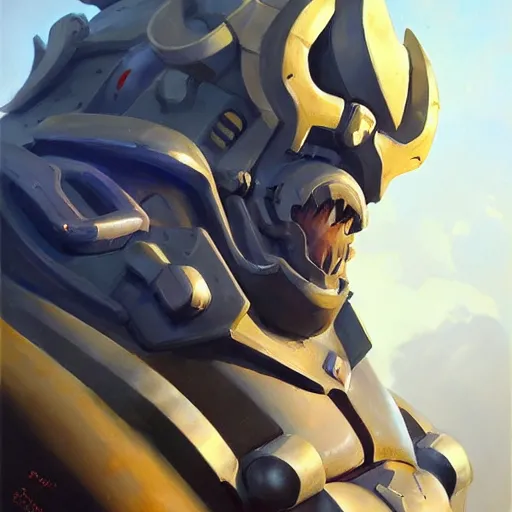 Image similar to greg manchess portrait painting of armored azathoth as overwatch character, medium shot, asymmetrical, profile picture, organic painting, sunny day, matte painting, bold shapes, hard edges, street art, trending on artstation, by huang guangjian and gil elvgren and sachin teng