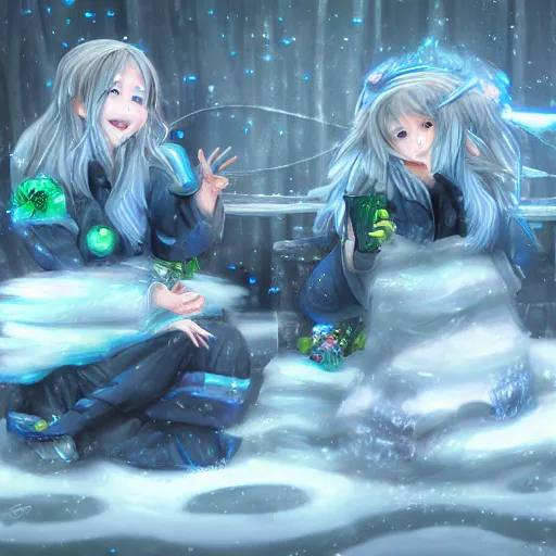 Image similar to gpus go brrr, by wenqing yan ( yuumei )