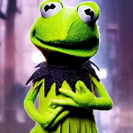 Image similar to Kermit the Frog, from Blade Runner 2049