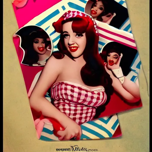 Image similar to melanie martinez pin up, award winning