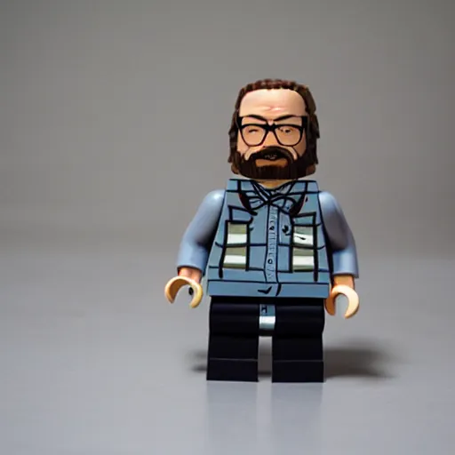 Image similar to walter white lego figure realistic photo