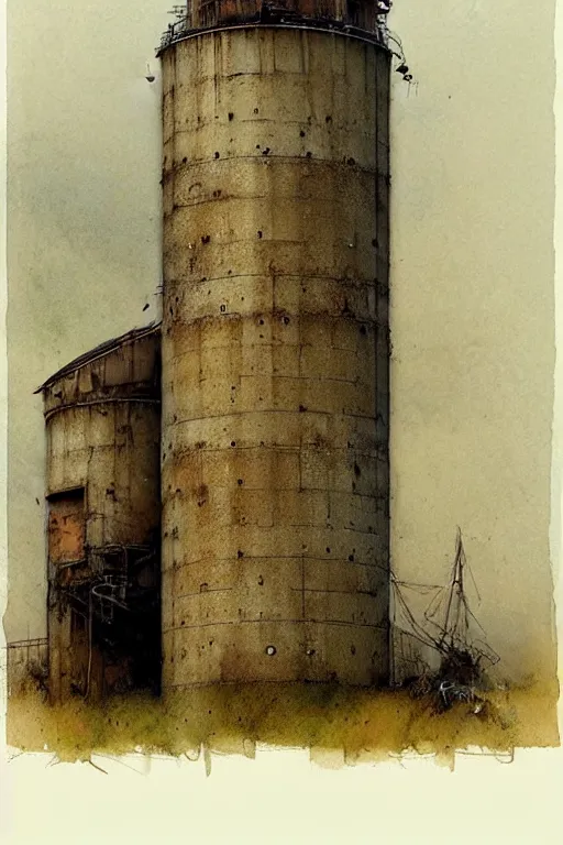 Image similar to (((((a multistory ramshackle silo))))) by Jean-Baptiste Monge!!!!!!!!!!!!!!!!!!!!!!!!!!!