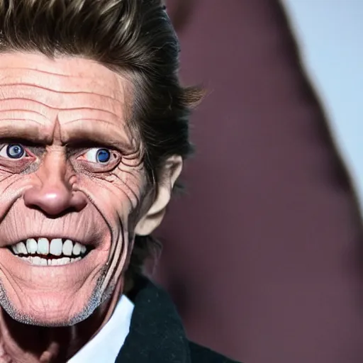 Image similar to willem dafoe and shark have a son