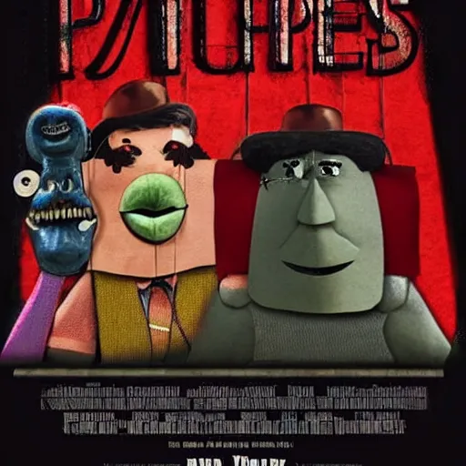 Prompt: What a cool concept for a film, three puppets with different philosophies.