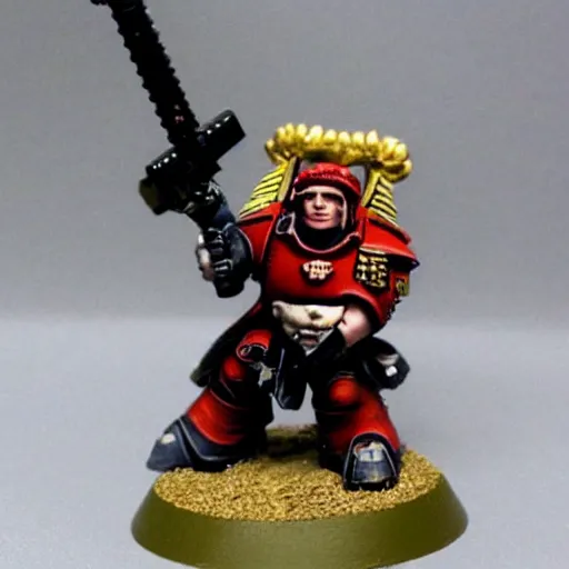 Prompt: donald trump warhammer 4 0, 0 0 0 space marine