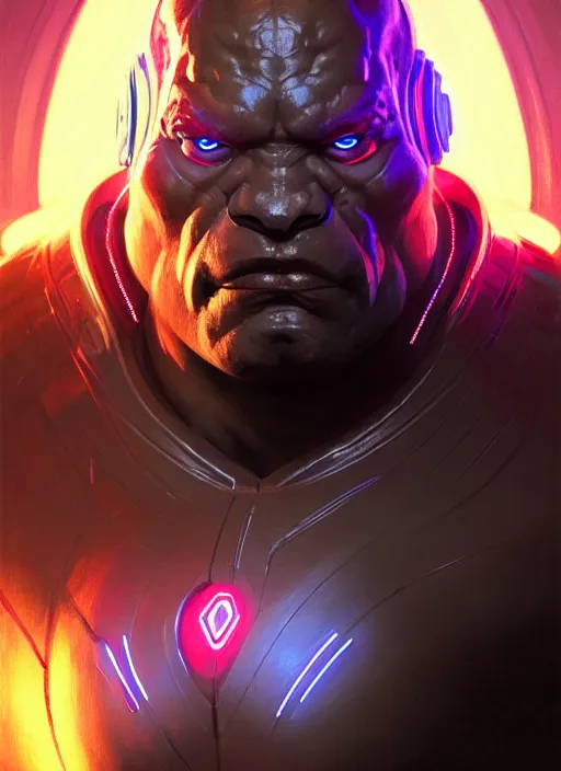 Image similar to portrait of apex legends darkseid, intricate, elegant, glowing lights, highly detailed, digital painting, artstation, glamor pose, concept art, smooth, sharp focus, illustration, art by artgerm and greg rutkowski, artey freytag