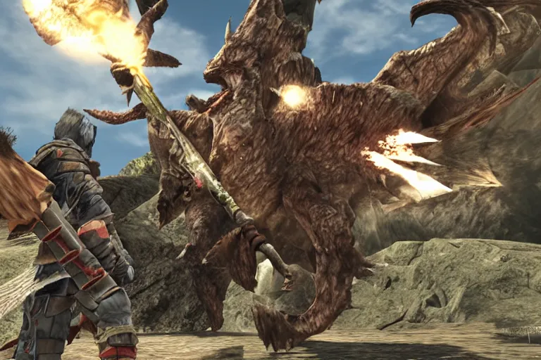 Image similar to joe biden monster hunter screenshot, switch axe