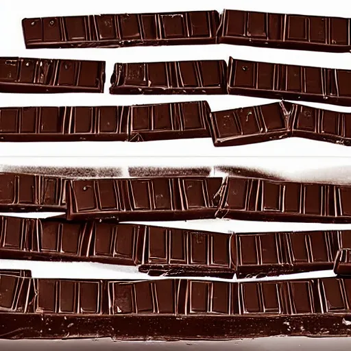 Image similar to a car made of chocolate bars, photo