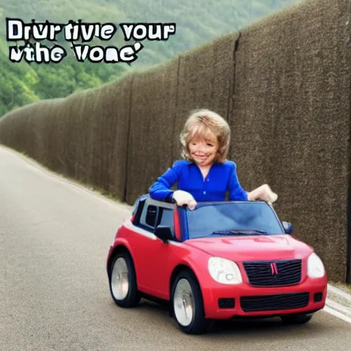 Image similar to drive like your kids