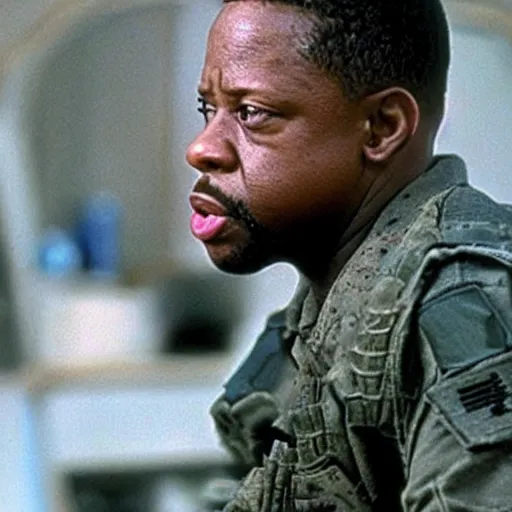 Image similar to martin lawrence as a marine in ALIENS