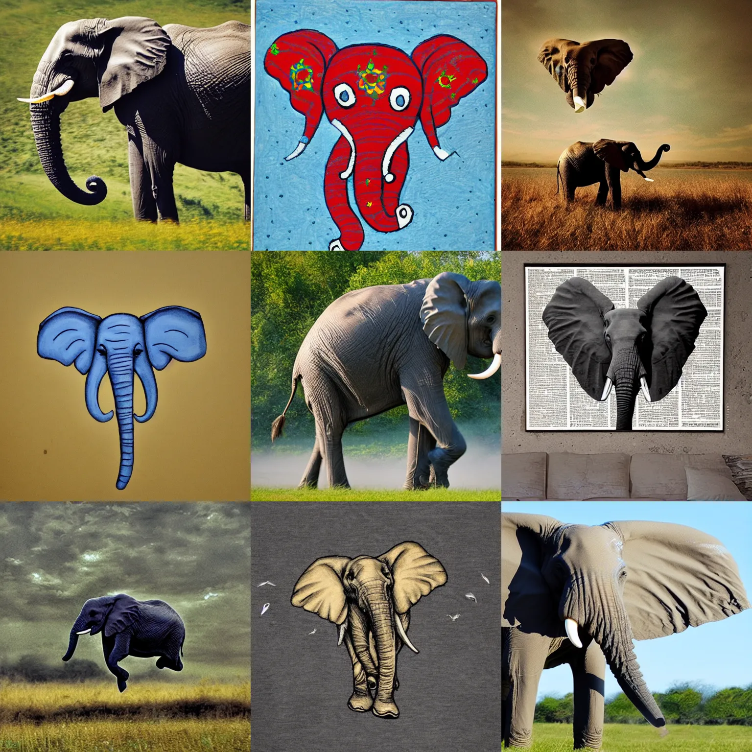 Image similar to flying elephant