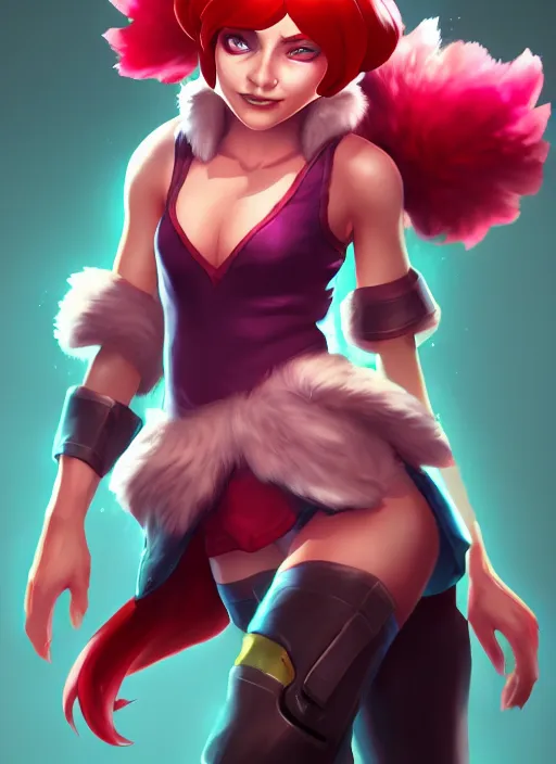 Image similar to annie from league of legends, splash art, high quality, digital painting, hd, trending on artstation