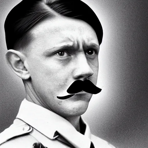 Image similar to tom holland as adolf hitler with short mustache