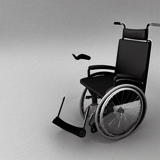 Prompt: a 3d render of a wheelchair of the future, ultra detailed, realism, 8k, octane render, unreal engine