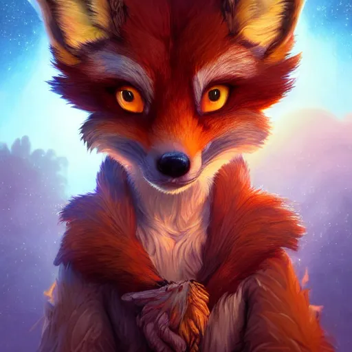 Prompt: a beautiful portrait of a cute vulpera, a nomadic fox. intricate, epic lighting, cinematic composition, hyper realistic, 8 k resolution, unreal engine 5, by artgerm, tooth wu, dan mumford, beeple, wlop, rossdraws, james jean, marc simonetti, artstation