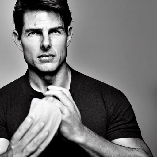 Image similar to NYTimes Tom Cruise interview about decision to shave head