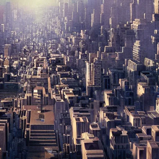 Image similar to a cinematic hyperrealism highly detailed scene of a city in the movie Inception