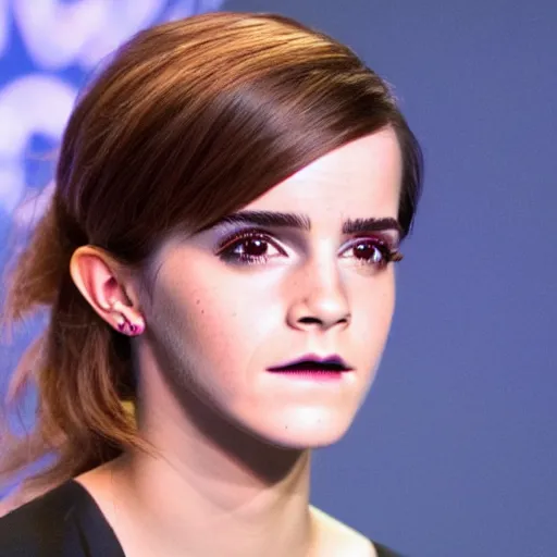 Image similar to Cyberpunk Emma Watson